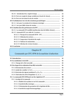 Contribution de la commande predictive directe du couple de la MI