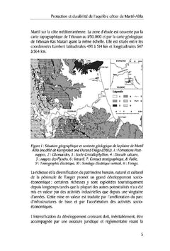 Protection et durabilite de l'aquifere cotier de Martil-Alila