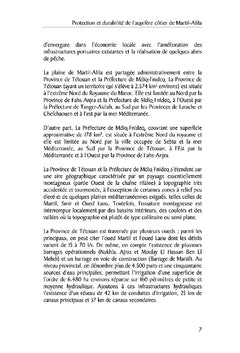 Protection et durabilite de l'aquifere cotier de Martil-Alila