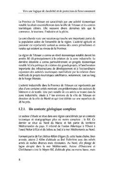 Protection et durabilite de l'aquifere cotier de Martil-Alila
