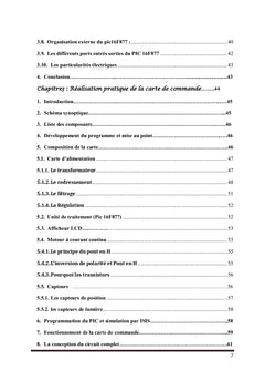 Etude et realisation d'un bras manipulateur commande A base de PIC