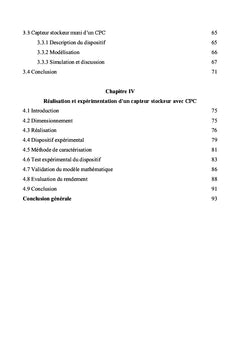 Etude d'un chauffe-eau solaire avec concentrateur parabolique compose