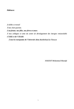 Etude d'un chauffe-eau solaire avec concentrateur parabolique compose