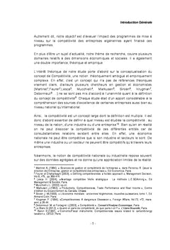 Mise A Niveau & Competitivite des entreprises
