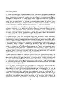Langues, representations et identites