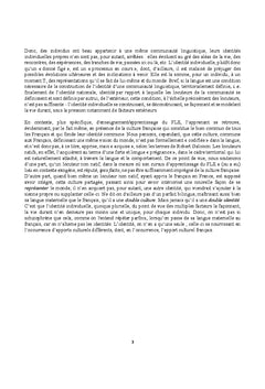 Langues, representations et identites