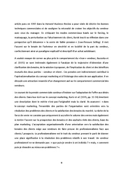 Le concept d'orientation client de l'employe : origines et mesures