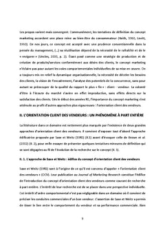 Le concept d'orientation client de l'employe : origines et mesures