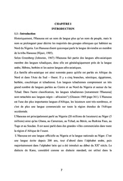 Attitude et usage linguistique de la communaute haoussa d'Obied