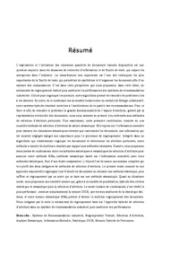 Regroupement textuel pour les systèmes de recommandation industriels