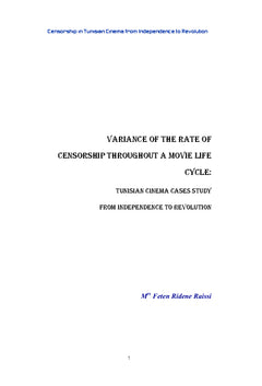 Censorship Rate Variance Throughout a Movie Life Cycle