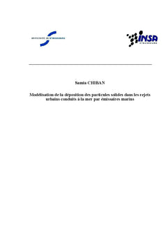 Modélisation de rejets urbains conduits à la mer par émissaires marins