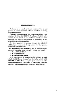 Cinetique hydrique et croissance du ble dans la plaine de la Mitidja