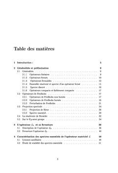 Spectrès essentiels d'un opérateur matriciel bloc d'ordre 3x3