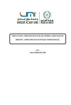 Impacts de l'urbanisation sur les terres agricoles de Meknes