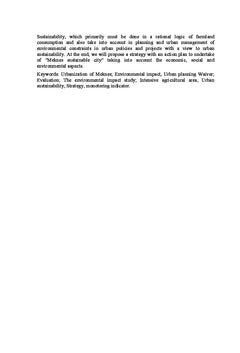 Impacts de l'urbanisation sur les terres agricoles de Meknes