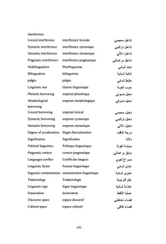 Interférence des langues - contraintes d'étude et aspects linguistiques