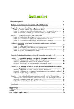 Le systeme de Promotion interne