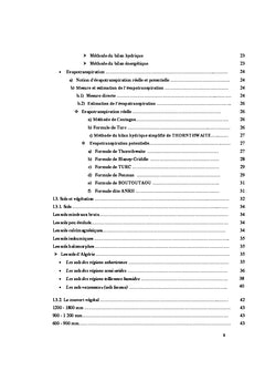 La repartition frequentielle et annuelle des debits des cours d'eau