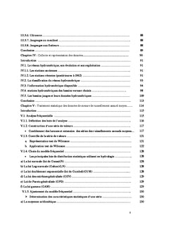 La repartition frequentielle et annuelle des debits des cours d'eau
