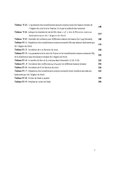 La repartition frequentielle et annuelle des debits des cours d'eau
