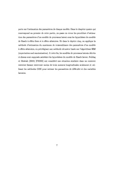 Modèles de processus latents à temps discret