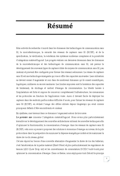 Optimisation, Modulation D'energie De Consommation pour les RCSF
