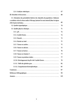 Caracteristiques physico-chimiques du lait camelin Camelus dromedarius