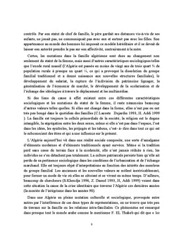 L'evolution de l'education dans la famille algerienne