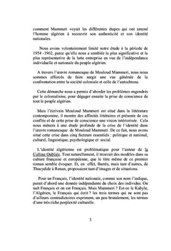 MOULOUD MAMMERI "De la légende à l'histoire "