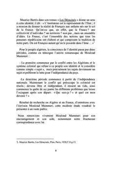 MOULOUD MAMMERI "De la légende à l'histoire "