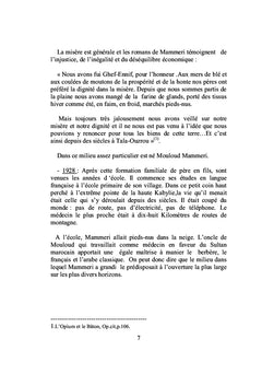 MOULOUD MAMMERI "De la légende à l'histoire "