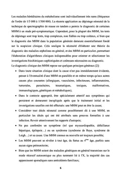 Biochimie des maladies metaboliques hereditaires en Tunisie