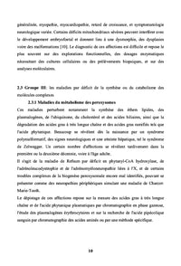 Biochimie des maladies metaboliques hereditaires en Tunisie