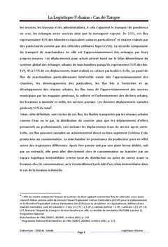 La Logistique Urbaine Durable « LUD » : concepts, etat des lieux