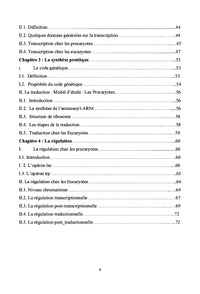 Biologie Moléculaire à l'usage des Etudiants des Sciences Biologiques