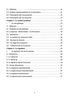 Biologie Moléculaire à l'usage des Etudiants des Sciences Biologiques