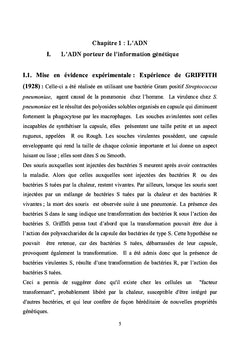 Biologie Moléculaire à l'usage des Etudiants des Sciences Biologiques