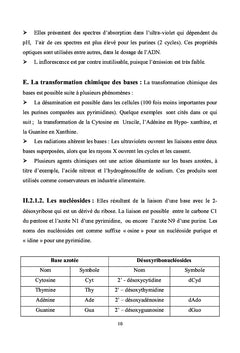 Biologie Moléculaire à l'usage des Etudiants des Sciences Biologiques