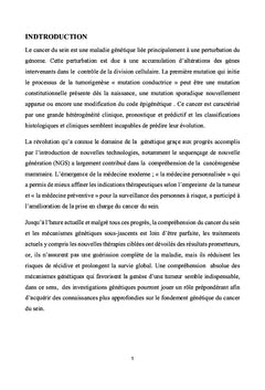 Cancer du sein: vu par un geneticien