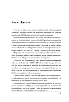 Etude et Caracterisation des Materiaux CdS et CZTS en Couches Minces