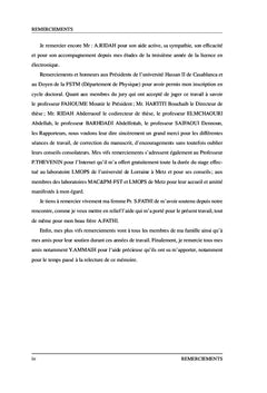 Etude et Caracterisation des Materiaux CdS et CZTS en Couches Minces