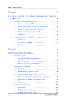 Etude et Caracterisation des Materiaux CdS et CZTS en Couches Minces
