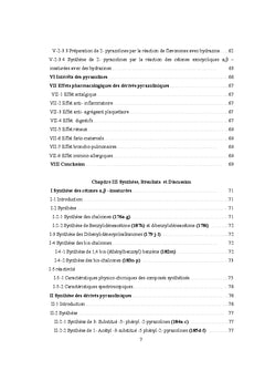 Composition de quelques pyrazolines