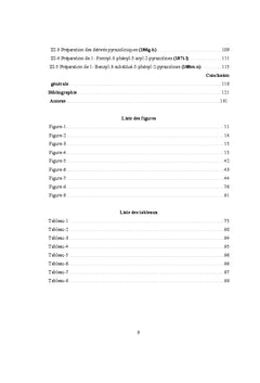 Composition de quelques pyrazolines