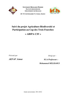 Agriculture Biodiversite et Participation au Cap des Trois Fourches