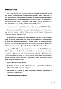 Agriculture Biodiversite et Participation au Cap des Trois Fourches