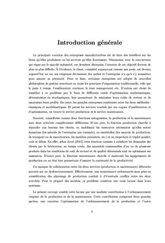 Ordonnancement de la production et de la maintenance