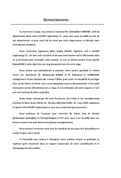 Conception et Dimension d'un reservoir