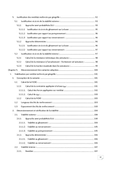 Etude de stabilite de la falaise adjacente ç la voie de contournement